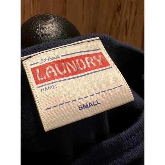 BABY T-SHIRT BLUE LOTS WITHOUT YOU 24hr LAUNDRY CUTE BLUE SMALL NWOT - Picture 5 of 6